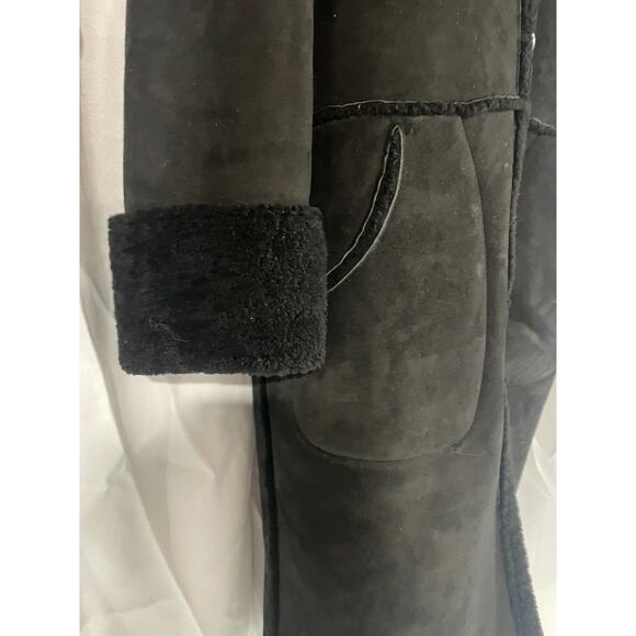 FAB real shearling coat!  BART  by Sibylle Lyn  Black - Picture 7 of 13
